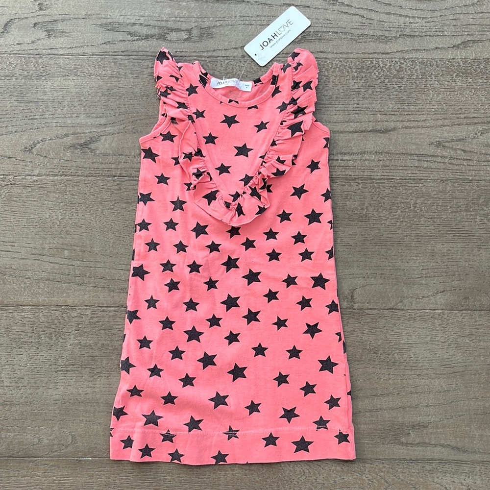Joah Love Ruffle Neck T-Shirt Dress, NWT